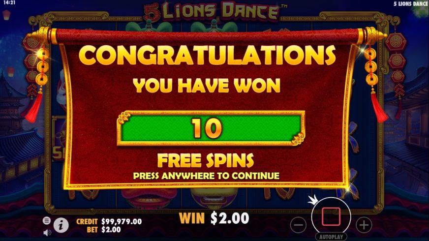 Screenshot 2  5 Lions Dance